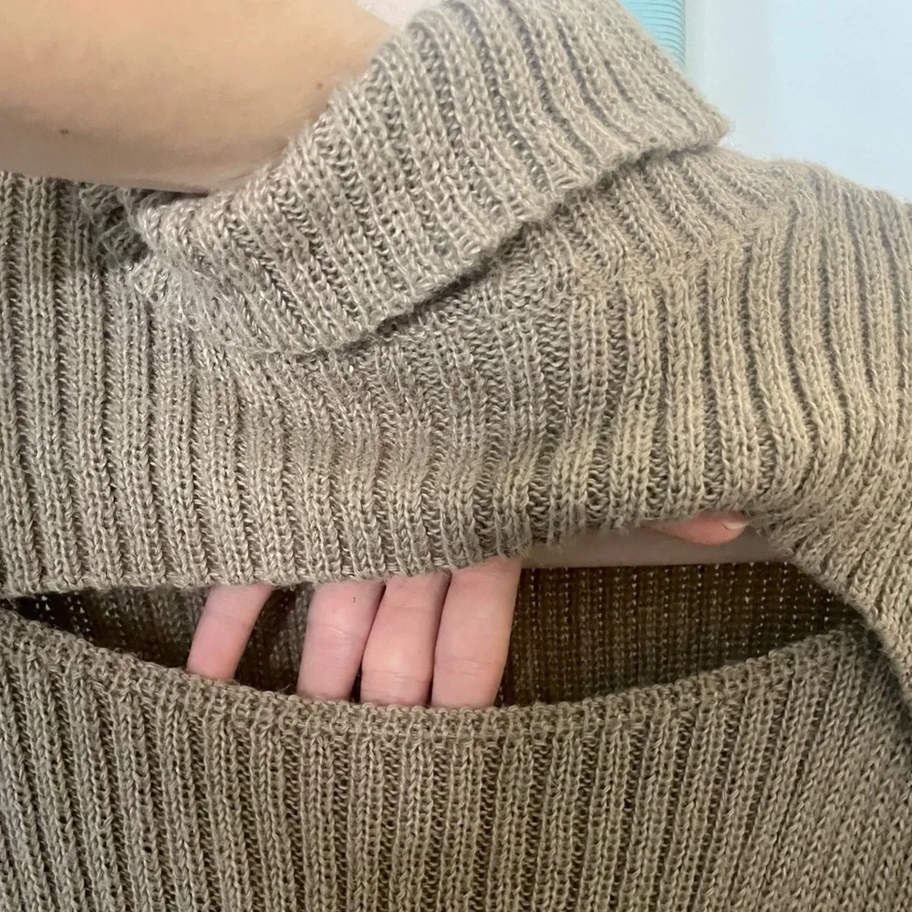 Brown Turtleneck Sweater - Picture 3 of 4